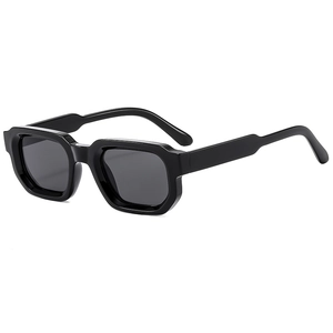 Lunettes De Soleil Carrées Rétro Mode Monture PC Verres AC Protection UV Voyage Extérieur Polyvalent Pour Hommes Femmes Mixte