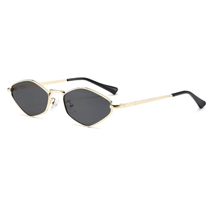 Occhiali Da Sole Esagonali Geometrici Donna Montura Metallo Protezione UV400 Retro Poligono Moda Esterno Stile Ins