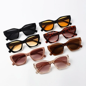 Ultralight vintage cat-eye sunglasses collection in multiple colors on a white background