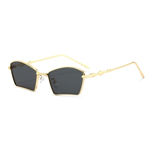 Geometric Polygon Sunglasses Metal Frame Anti Blue Light UV Protection Irregular Shape Fashion Eyewear Unisex Trendy