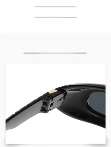 Detail view of strong metal hinge design on black Y2K punk style sunglasses