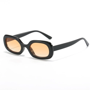 Retro Kleine Ovale Sonnenbrille UV400 Schutz Dicker Harzrahmen PC Linse Mode Vintage Y2K Street Style Brillen