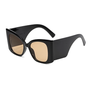 Lunettes De Soleil Carrées À Large Monture Rétro Branches Larges Protection UV400 Style Urbain Tendance Pour Femmes Hommes