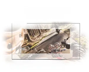 Detailed comparison showing high-definition vision through polarized cycling lenses