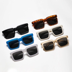 Lunettes de soleil carrées oversize classiques pour femmes en plusieurs coloris chic
