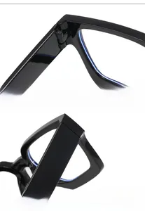 Detailansicht der robusten Metallscharniere und eleganten glänzend schwarzen Bügel der Brille
