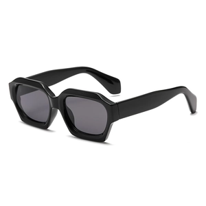 Retro Polygon Sunglasses UV400 Protection Thick Frame Resin Hexagon Eyewear For Women Men Outdoor Fashion
