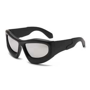 Y2K Oversized Sunglasses Thick Frame UV400 PC Lens Cyberpunk Future Style Sports Fashion Eyewear For Men Women