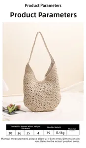 Gros plan d'un sac à bandoulière en crochet crème avec motifs floraux ajourés à la main