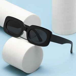 Retro Rectangular Sunglasses Women Men Plastic Frame UV400 Protection Candy Color Square Fashion Eyewear