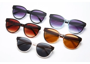 Collection of oversized round sunglasses with gradient lenses in various stylish frames