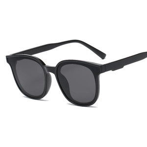 Retro Übergroße Quadratische Sonnenbrille PC Rahmen UV400 Schutz Hip Hop Streetwear Mode Brillen Für Herren Und Damen