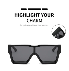 Detail of metal hinge structure on stylish black oversized square sunglasses frames