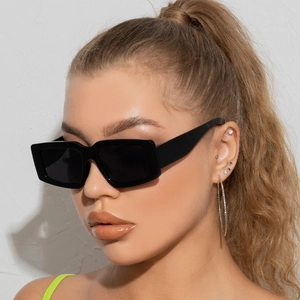 Lunettes De Soleil Rétro Carrées À Large Monture Femmes Hommes Mode Vintage Protection UV400 Monture PC