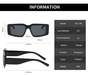 Tableau des tailles détaillé montrant les dimensions et les spécifications en PC des lunettes