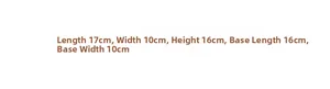 Detailed dimensions for the transparent jelly woven beach bag in centimeters