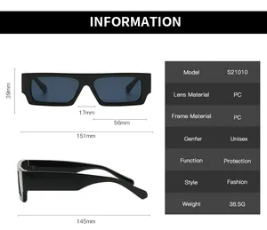 Guide des tailles et spécifications techniques pour lunettes de soleil S21010