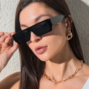 Lunettes De Soleil Carrées Monture PC Protection UV400 Style Rétro Y2K Mode Streetwear Pour Hommes Femmes