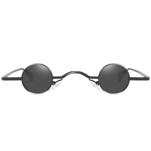 Retro Tiny Round Sunglasses Metal Frame Vintage Punk Style UV400 Protection Men Women Fashion Eyewear