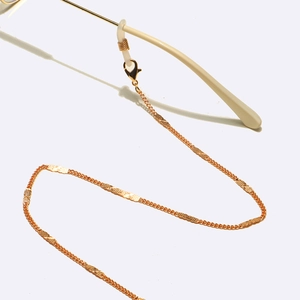 Chaîne De Lunettes Métal Or Antidérapant Cordon Porte Lunettes Pour Lunettes De Soleil Masque Accessoires Mode Femmes Hommes
