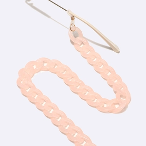 Catena Per Occhiali Rosa Acrilico Maglie Grandi Antiscivolo Cordino Occhiali Supporto Mascherina Accessori Moda