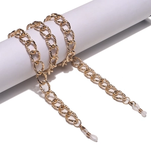 Glasses Chain Golden Aluminum Chunky Twisted Link Anti Slip Eyewear Lanyard Holder Fashion Neck Strap For Women Men