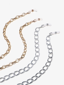 Chunky Copper Glasses Chain Gold Silver Tone Metal Link Eyewear Strap Anti-slip Mask Holder For Women Men Jewelry Accessory