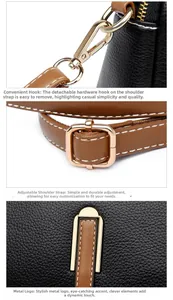 Detail of lychee pattern leather bag featuring gold hardware and contrast stitching