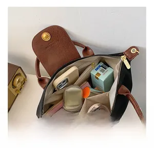 Interior view showing the large storage capacity of the oxford nylon tote bag