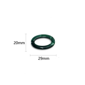 Green marble resin oval chain link for minimalist fashion eyewear cords 29x20mm