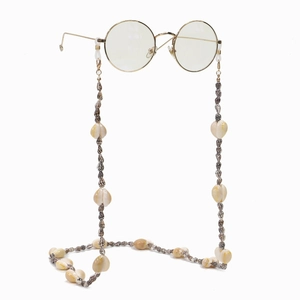 Chaîne De Lunettes En Coquille Faite À La Main Cordon De Lunettes Perle Conch Porte Antidérapant Style Boho Plage Pour Femmes