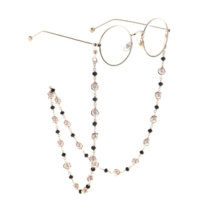 Elegante Brillenkette Mit Metalllegierung Künstliche Perlen Und Kristallperlen Rutschfeste Brillenband Für Damen Dekoration