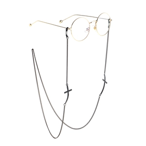 Catena Per Occhiali Antiscivolo Rame Metallo Gotico Croce Ciondolo Cordino Per Occhiali Accessori Moda Retro