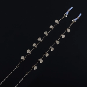 Shell Charms Decorative Glasses Chain Gold Metal Eyewear Strap Anti-Slip Reading Glasses Holder Necklace Fashion