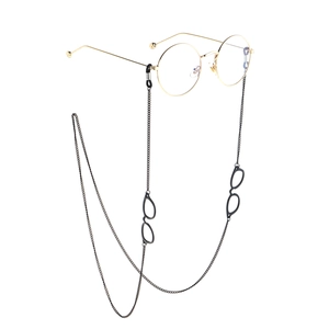 Chaîne de Lunettes Antidérapante en Métal Cordon de Lunettes en Alliage de Cuivre Rétro Breloques Mini Lunettes Réglable Femme