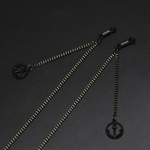 Metal Glasses Chain Hollow Anchor Pendant Non-Slip Sunglasses Strap Eyewear Lanyard Retro Nautical Fashion Accessory