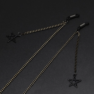 Fashion Glasses Chain Metal Lanyard Hollow Star Pendant Anti Slip Sunglasses Strap Eyewear Neck Cord For Women