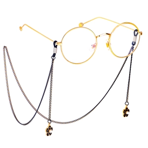 Chaîne De Lunettes Élégante En Métal Avec Pendentif Fleur En Émail Et Faux Künstliche Perles Sangle De Lunettes De Soleil Antidérapante