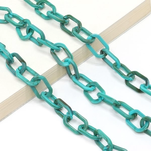 Glasses Chain Acrylic Resin Chunky Retro Marble Leopard Pattern Eyeglass Cord Anti-Slip Holder Strap For Women Men
