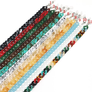Acrylic Glasses Chain Anti-Slip Eyewear Lanyard Thick Retro Link Sunglasses Strap Fashion Decorative Accessory