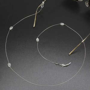 Owl Pendant Glasses Chain Silver Plated Metal Alloy Non-slip Eyeglass Strap Holder Accessory