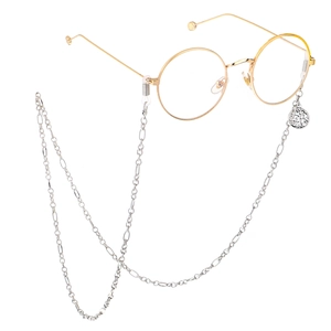 Tree Of Life Pendant Glasses Chain Metal Figaro Link Eyeglass Lanyard Non-Slip Silicone Loops Holder For Women Men