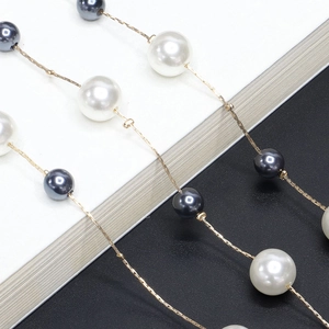 Chaîne De Lunettes Élégante Cordon De Lunettes Métal Support Antidérapant Collier De Künstliche Perles Pour Femmes
