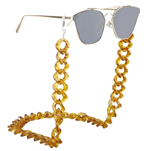 Retro Acrylic Tortoise Shell Glasses Chain Large Link Anti-lost Eyewear Lanyard For Women Fashion Sunglasses