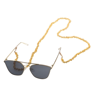 Yellow Shell Beads Glasses Chain Fashion Anti-Slip Eyewear Cord For Women Gold Plated Conch Snail Shell Sunglasses Holder