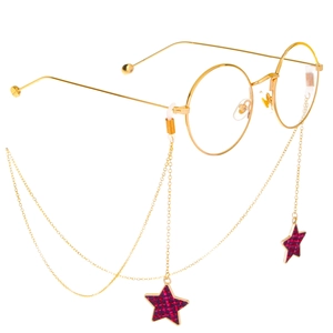 Glasses Chain Metal Non-Slip Eyewear Strap Gold Star Pendant Fashion Jewelry For Women Sunglasses Holder