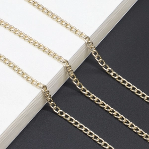 Aluminum Curb Chain Glasses Strap Non-Fading Anti-Slip Eyewear Holder Neck Cord Elegant Sunglasses Lanyard
