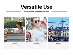Three lifestyle scenes showing women wearing versatile sunglasses for reading, shopping and travel