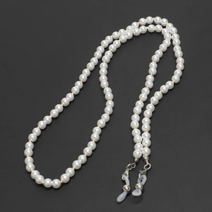 Elegant Beaded Glasses Chain Imitation Artificial Pearl Anti-Slip Eyeglass Lanyard Metal Alloy Fashionable Holder Strap