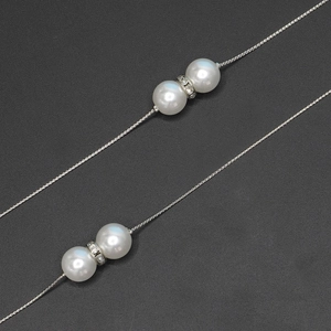 Chaîne De Lunettes En Alliage Métallique Rétro Avec Künstliche Perles Fantaisie Strass Cordon De Lunettes Anti-perte Pour Femmes